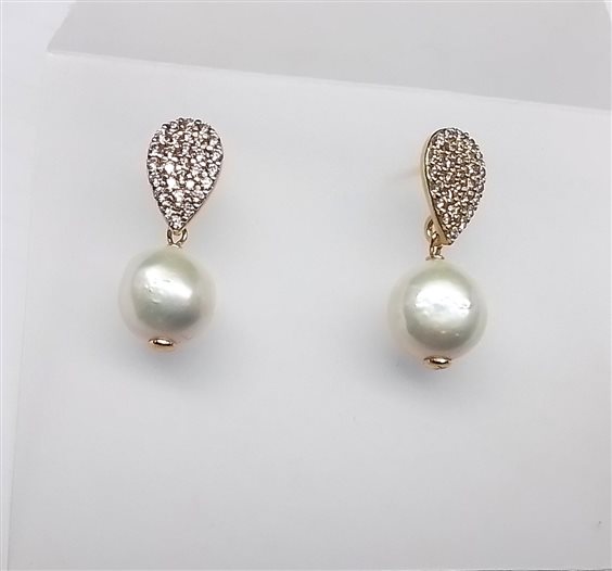 Ohrringe Misis Dame Essenza in Silber Perla OR09754PE - OR09754PE